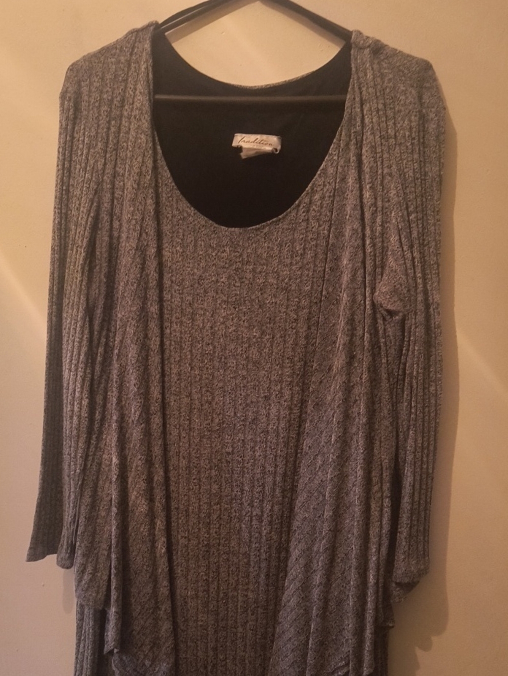Sears Brand Tradition Grey Cardigan Dress